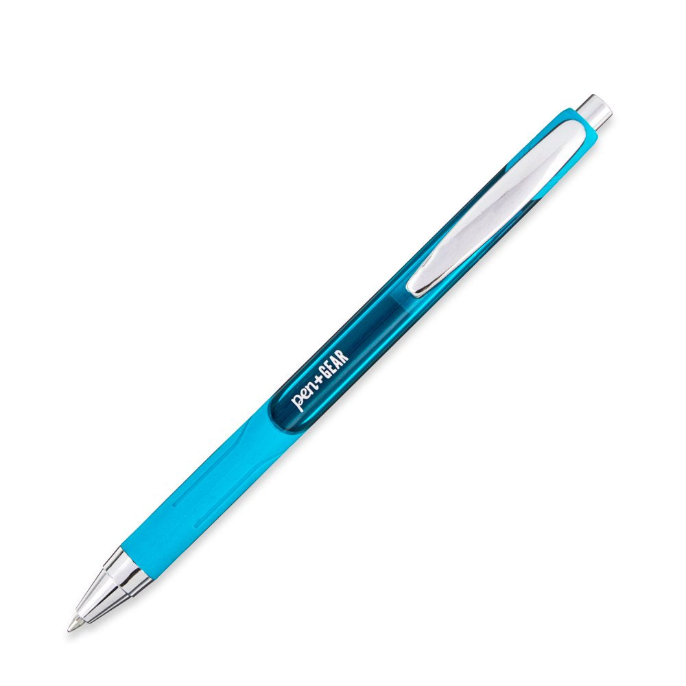 Retractable Gel Pens, Assorted Colors, 24 Count